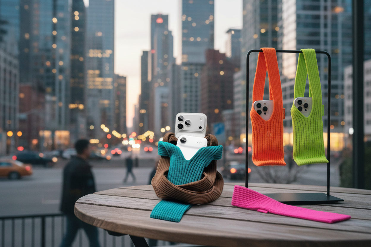 iPhone Pocket – Knitted Bag for iPhone